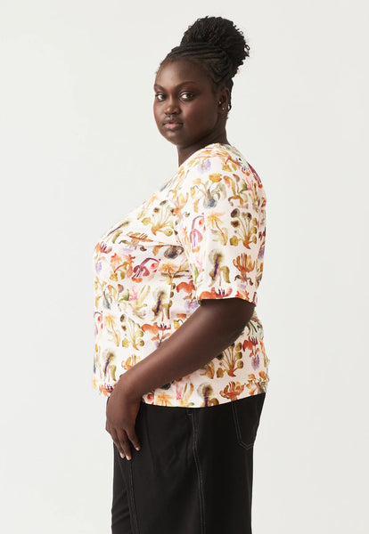 Grace Tee - Warm Watercolour | Nancybird