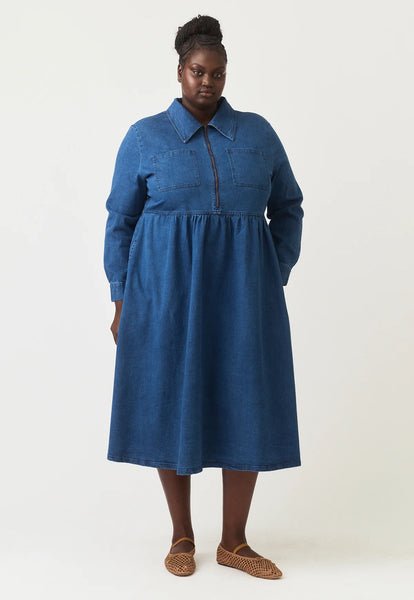 Myra Dress - Dark Wash | Nancybird