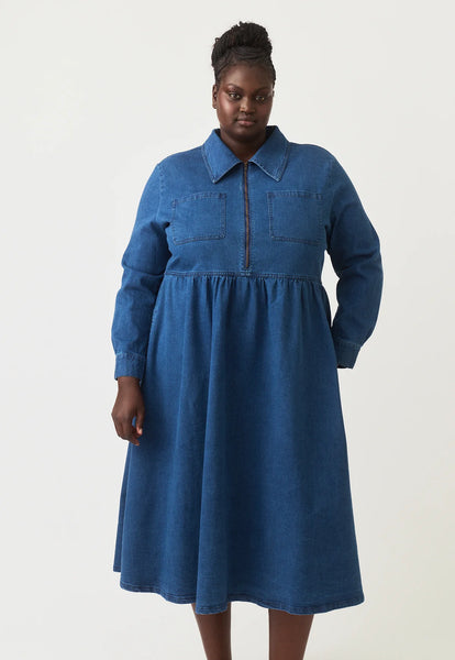 Myra Dress - Dark Wash | Nancybird