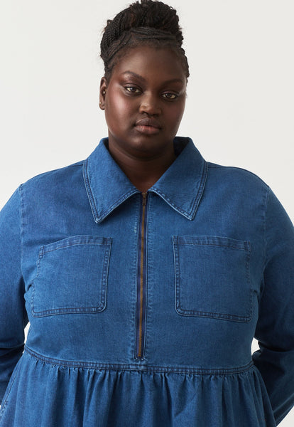 Myra Dress - Dark Wash | Nancybird