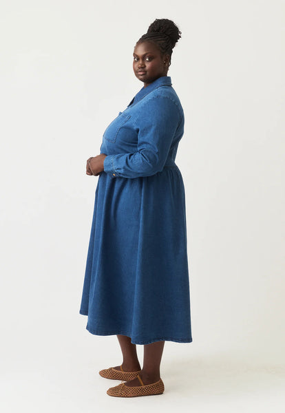 Myra Dress - Dark Wash | Nancybird