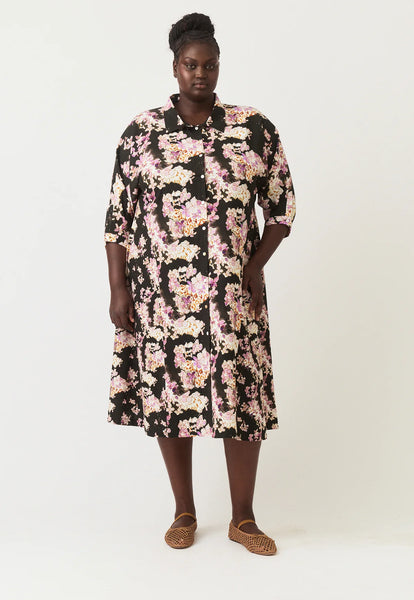 Alba Shirt Dress - Hydrangea Splice | Nancybird