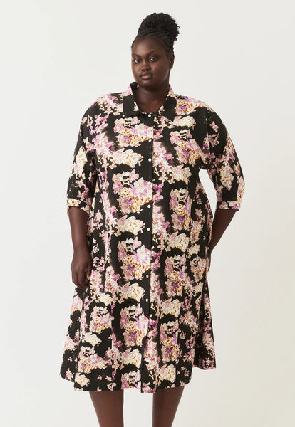 Alba Shirt Dress - Hydrangea Splice | Nancybird