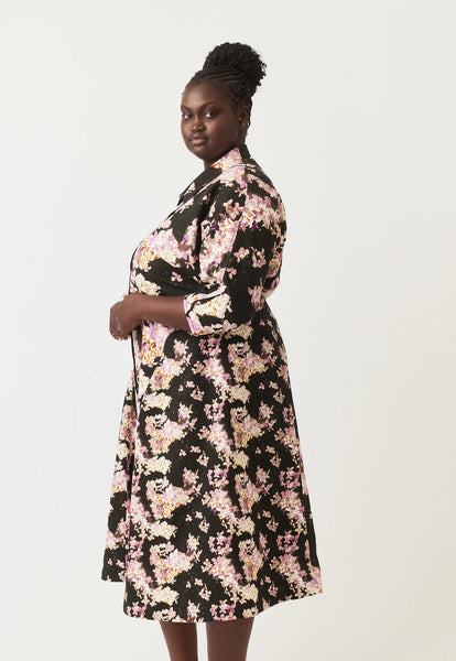 Alba Shirt Dress - Hydrangea Splice | Nancybird