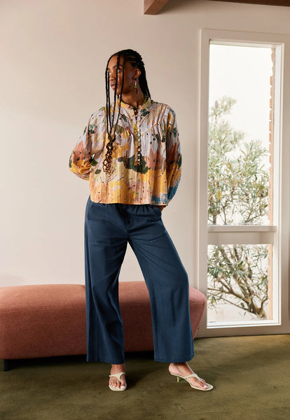 Sierra Blouse Long Sleeve - Sunny Clearing | Nancybird