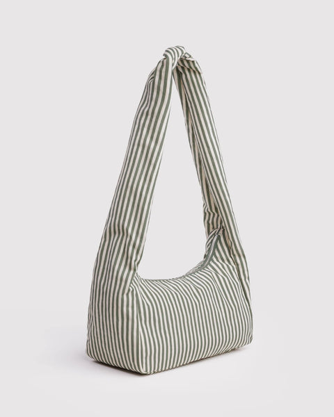 Baggu | Nylon Meringue Bag | Sage Stripe