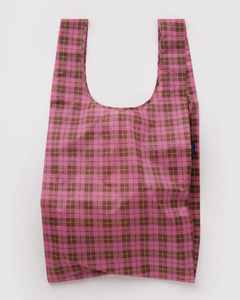 Baggu | Big | Azalea Pink Tartan