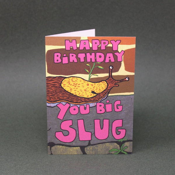 Big Birthday Slug A6 Greetings Card | Ark Colour Design