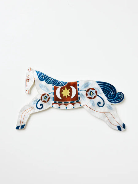 PALOMA WALL ART WHITE HORSE | Jones & Co