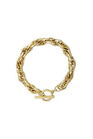 Gold Fob Link Bracelet | Tiger Tree