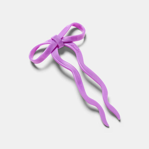 Large Bow Hairpin in Orchid | Chunks