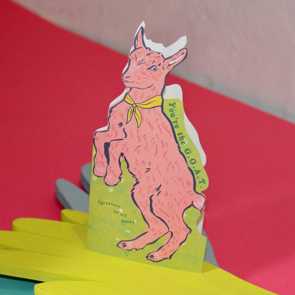 GOAT Shaped Greetings Card | Ark Colour Design