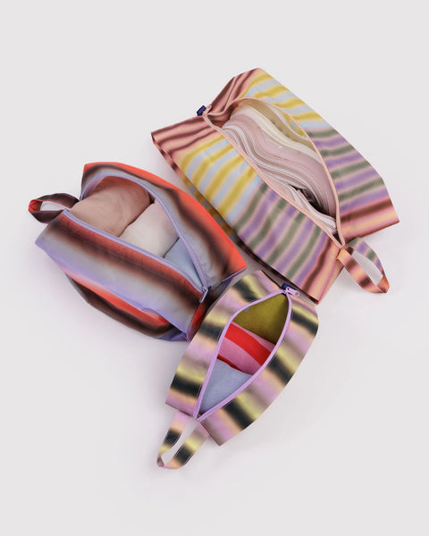 Baggu | 3D Zip Set | Gradient Stripes