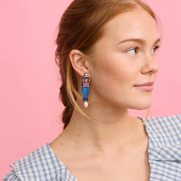 Mermaid Earrings - Blue | Martha Jean