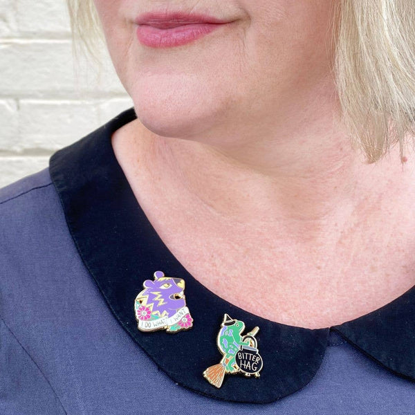 Bitter Hag Lapel Pin | Jubly-Umph