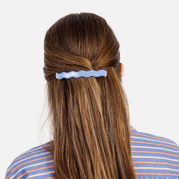 Skinny Wave Barrette in Periwinkle | Chunks