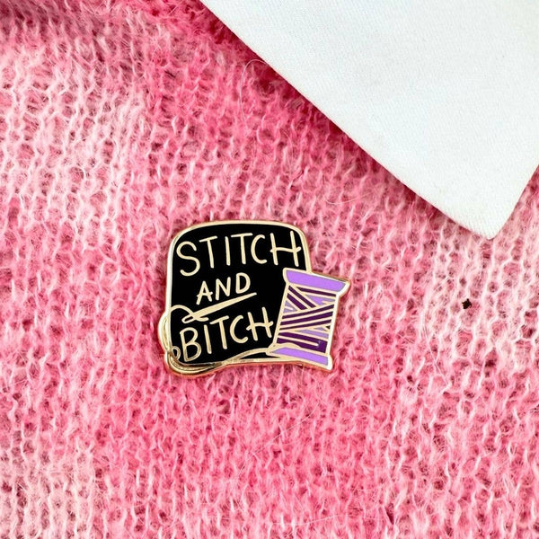 Stitch And Bitch Lapel Pin | Jubly-Umph