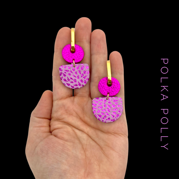 Dainty Hoops - Pink Passion | Polka Polly