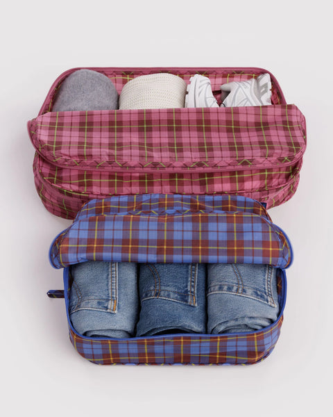 Baggu | Large Packing Cube Set | Check Mix