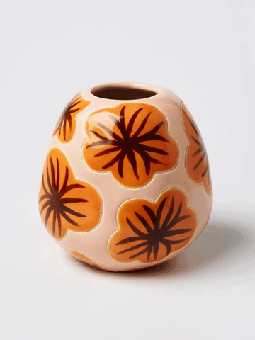 POLLEN BURNT HIBISCUS VASE | Jones and Co