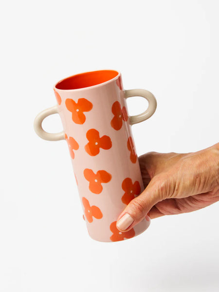 GRIFFE PINK RED FLORAL BUD VASE | Jones & Co