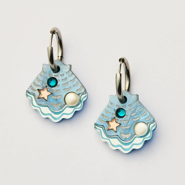 Calico Earrings - Blue | Martha Jean