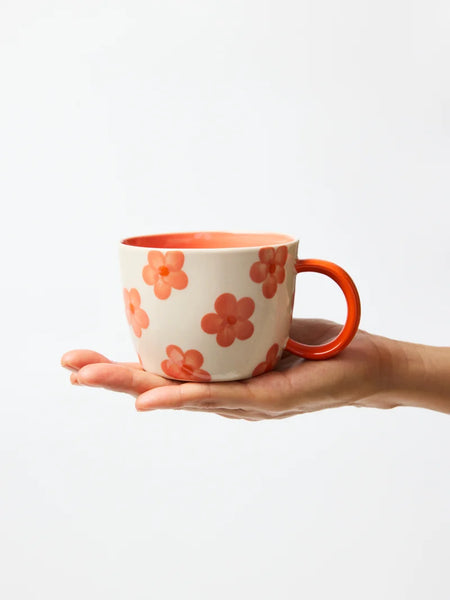 CHINO MUG DAISY PEACH  | Jones & Co