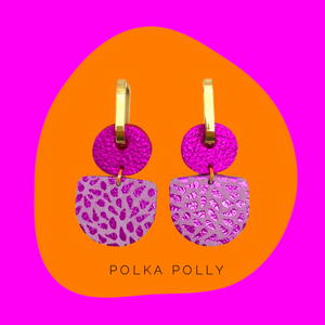 Dainty Hoops - Pink Passion | Polka Polly