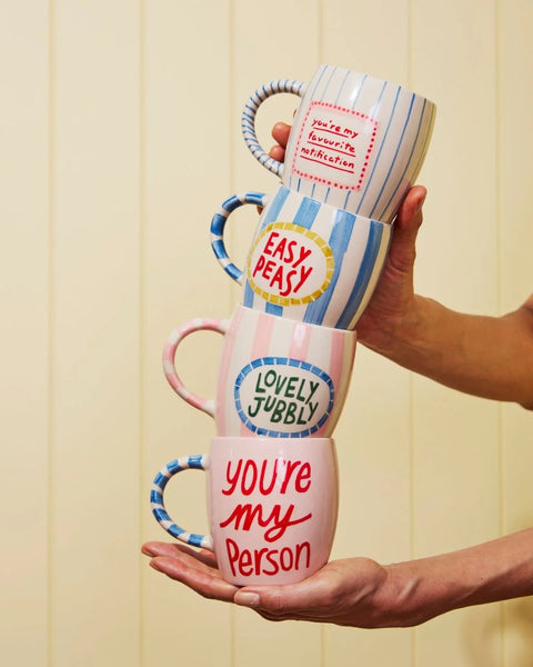 LOVE NOTES MUG EASY PEASY  | Jones & Co
