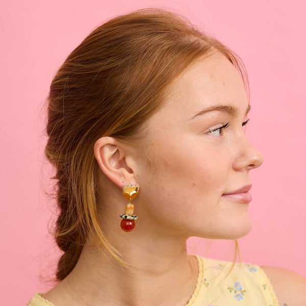 Clio Earrings - gold/gold | Martha Jean
