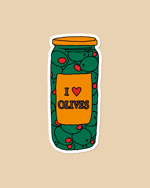 Olive Jar Sticker | Odd Hand Co