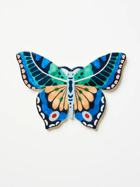 CANOPY BUTTERFLY BLUE GREEN WALL ART | Jones & Co