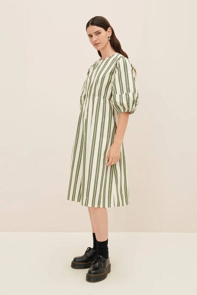 Joan Dress | Kowtow | Forest Stripe