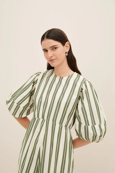 Joan Dress | Kowtow | Forest Stripe