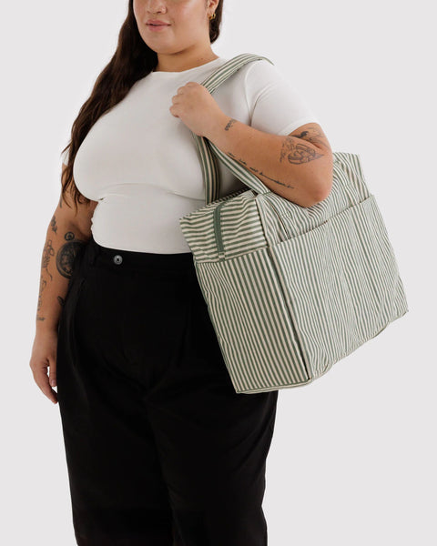 Baggu | Cloud Carry-on | Sage Stripe