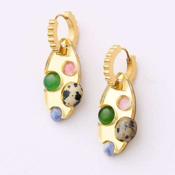 Athena Earrings - Gold | Martha Jean
