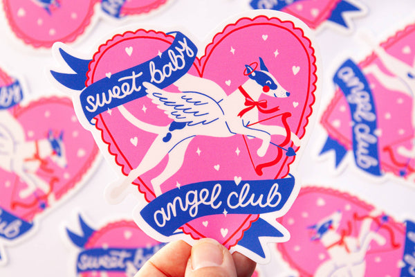 Sweet Baby Angel Club Sticker | Neighbourhood Press