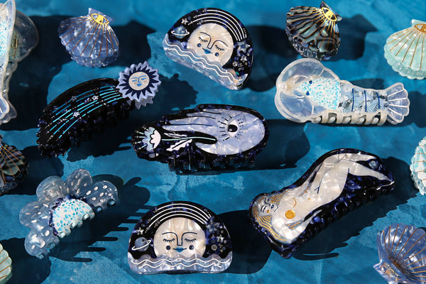 Blue Shooting Star Claw  | Kingston Jewellery