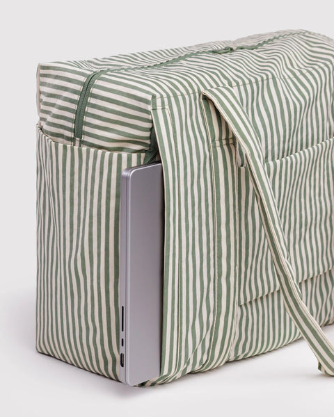 Baggu | Small Cloud Carry-On | Sage Stripe