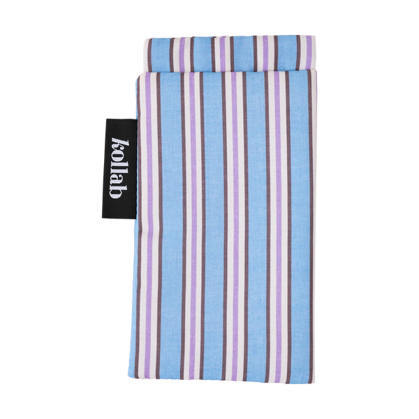 KOLLAB | Glasses Case | Choc Blue Stripe