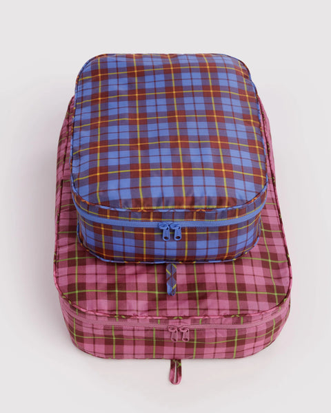 Baggu | Large Packing Cube Set | Check Mix