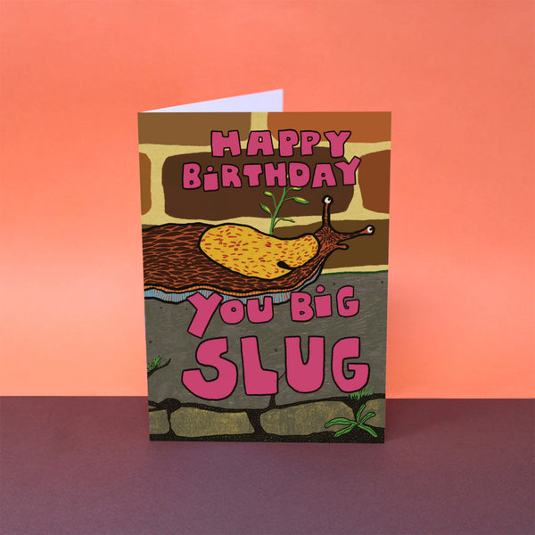 Big Birthday Slug A6 Greetings Card | Ark Colour Design
