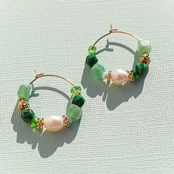 Petite Emerald Hoops | Kingston Jewellery