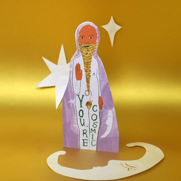 You're Cosmic Shaped Greetings Card | Ark Colour Design