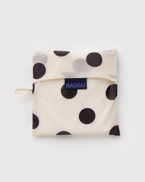Baggu | Big | Cream and Black Polka Dot