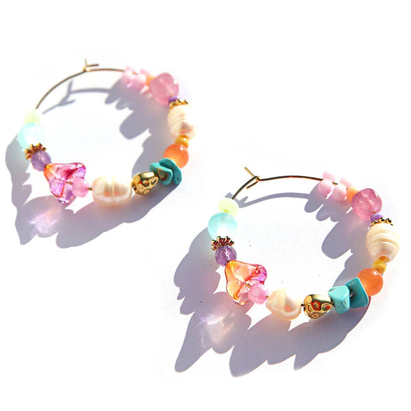 Large Rainbow Hoops | Kingston Jewellery