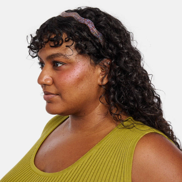 Wavy Headband in Hazel Sparkle | Chunks