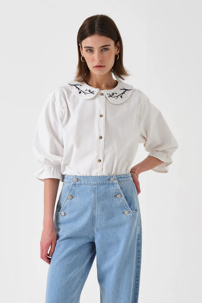 Bella Blouse - WHITE  | Seventy + Mochi
