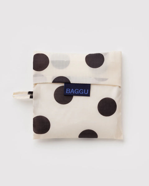Baggu | Standard | Cream and Black Polka Dot