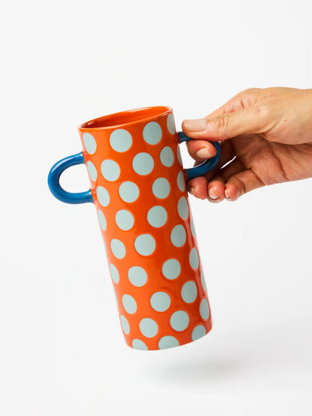 GRIFFE BLUE RED SPOT BUD VASE | Jones & Co